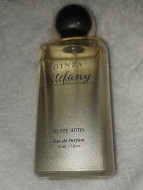 Avon Ginza Stefany Gold and Black Perfume Bottle